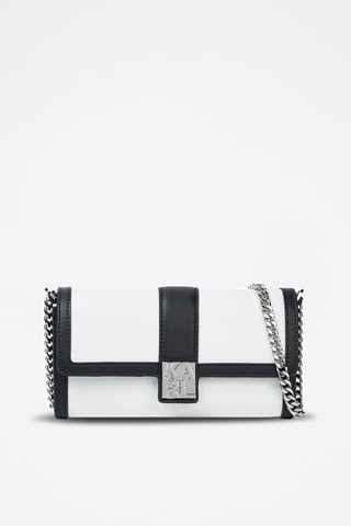 Sac bandoulière en cuir - Blanc