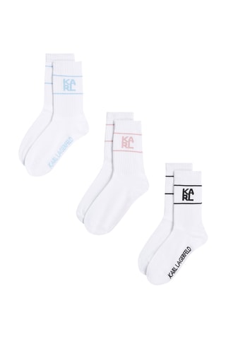 3 paires de chaussettes - Blanc