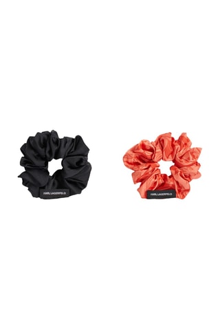 2 chouchous - Noir et corail 