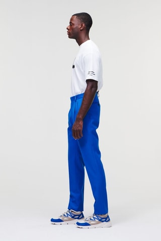 Pantalon en laine vierge - Bleu roi