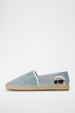 Espadrilles en jean - Bleu cobalt