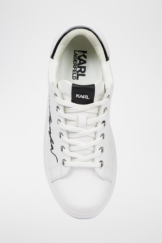 Baskets plateformes en cuir - Blanc