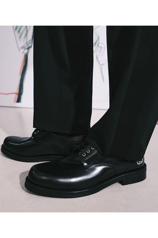 Derbys en cuir verni - Noir