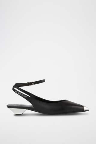 Schapenleren Pumps - Zwart