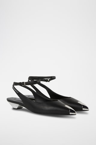 Schapenleren Pumps - Zwart