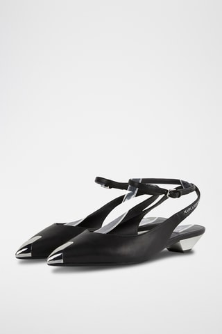 Schapenleren Pumps - Zwart