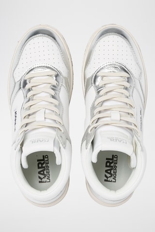 Baskets montantes en cuir - Blanc