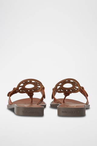 Sandales en cuir - Marron