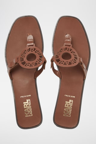 Sandales en cuir - Marron