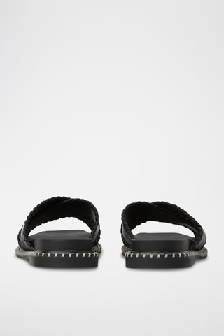 Mules en cuir - Noir