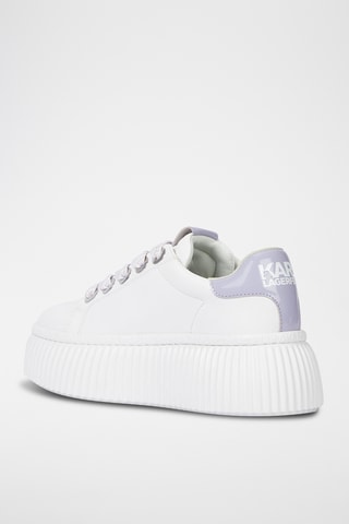Baskets plateformes en cuir - Blanc