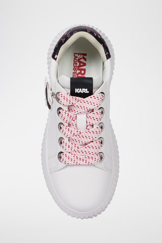 Baskets plateformes en cuir - Blanc