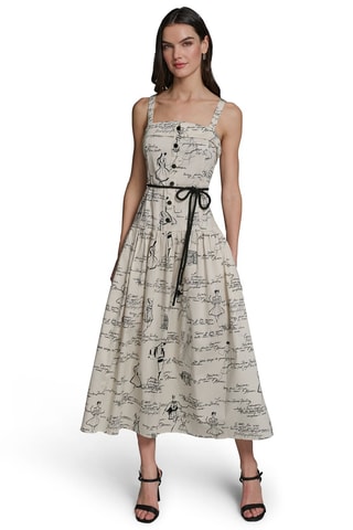 Robe midi - Beige
