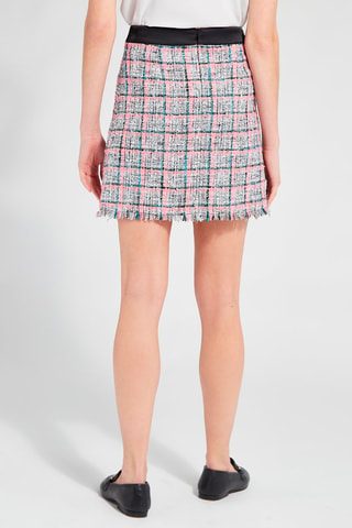 Jupe courte Rose et gris