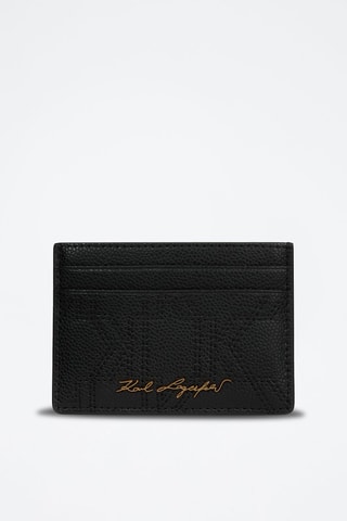 Porte-cartes en cuir - Noir