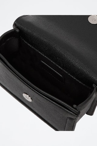 Sac bandoulière en cuir - Noir