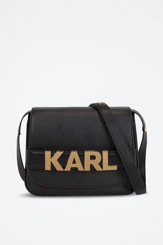 Sac bandoulière en cuir - Noir