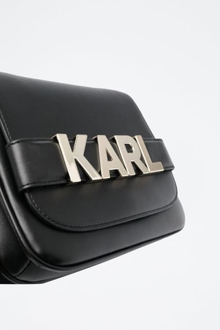 Sac bandoulière en cuir - Noir