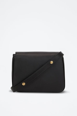 Sac bandoulière en cuir - Noir