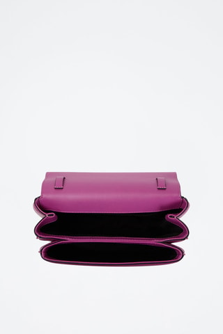 Sac bandoulière en cuir - Fuchsia