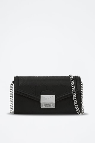 Sac bandoulière en cuir - Noir