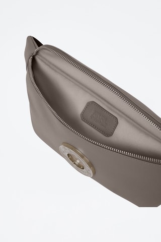 Sac banane en cuir - Gris clair
