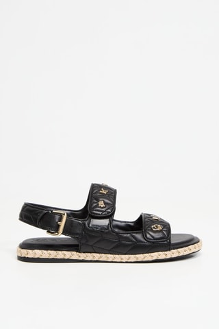 Sandales en cuir - Noir