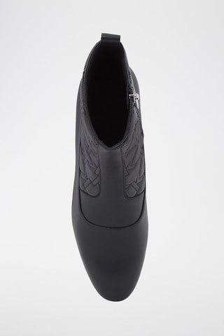 Bottines en cuir de mouton - Noir