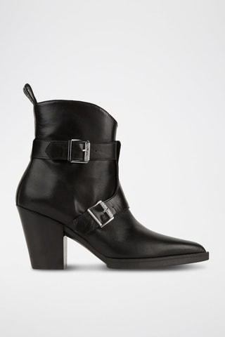 Bottines en cuir - Noir