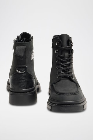 Bottines en cuir - Noir