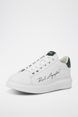 Baskets plateformes en cuir - Blanc