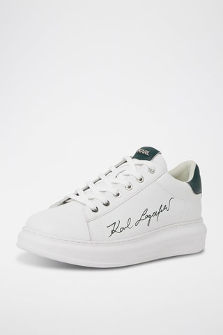 Baskets plateformes en cuir - Blanc