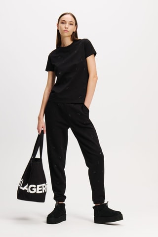Jogging en coton biologique - Noir