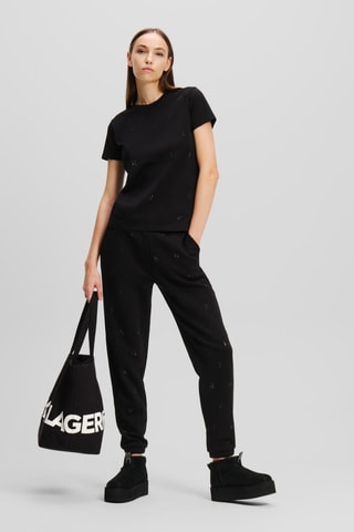 Jogging en coton biologique - Noir