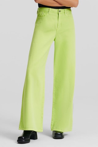 Jean wide legs - Vert