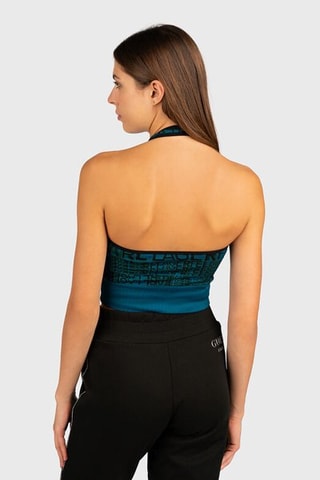 Crop top - Bleu canard