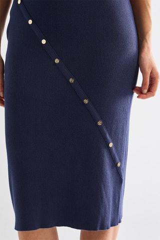 Robe droite - Bleu marine