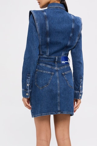 Robe chemise en jean en coton biologique - Bleu