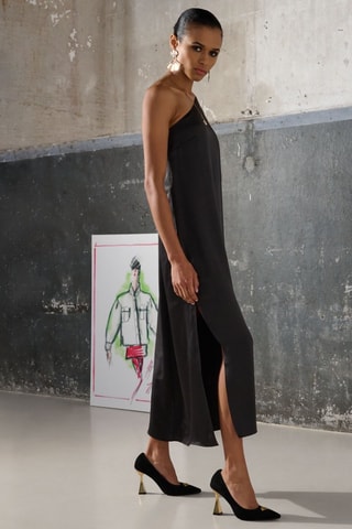Robe asymétrique - Noir