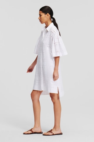 Robe chemise en coton biologique - Blanc