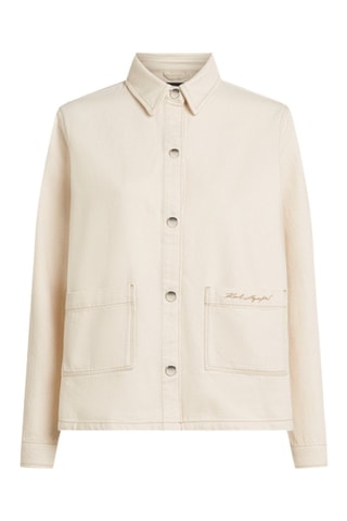 Surchemise en jean - Ecru