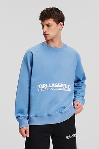 Sweat en coton biologique - Bleu