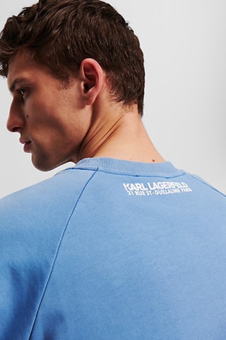 Sweat en coton biologique - Bleu