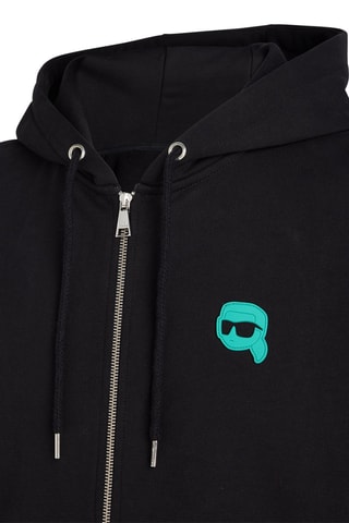 Sweat à capuche en coton biologique - Anthracite
