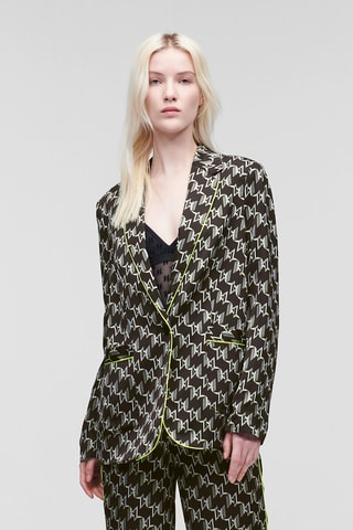Blazer - Noir et vert citron
