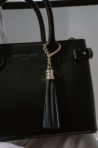 Borsa a mano in pelle Mini Anita  - Nero