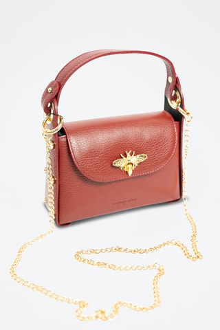 Borsa a mano in pelle Noemi - Bordeaux