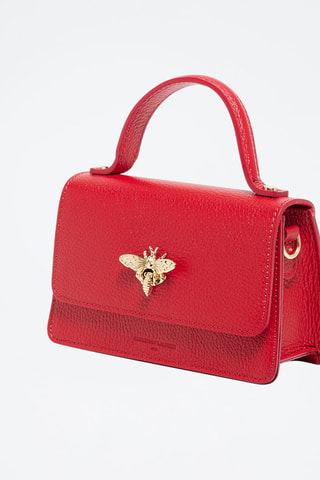 Borsa a mano in pelle Lily - Rosso