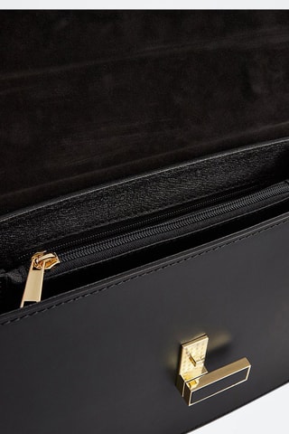 Borsa a mano in pelle Emma - Nero