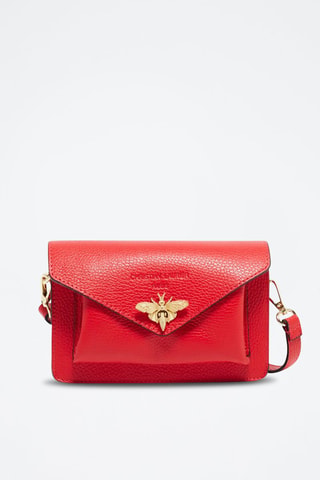 Borsa a tracolla in pelle Roxane - Rosso